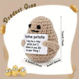 Gute Laune -Positive Potato- lustige & kreative Dekoration für Tage mit schlechter Laune - Beige