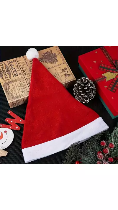 Weihnachtsm&uuml;tze aus Stoff