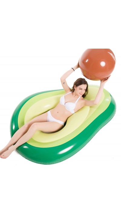 Aufblasbare Riesen Avocado für Swimmingpool und Spass im Wasser für Kinder und Erwachsene