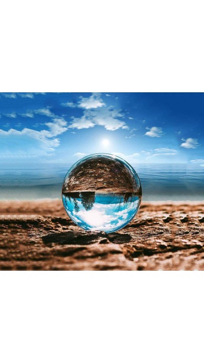 Kristall K9 Glaskugel für Fotografie - Brillant clear transparent Ø 6 cm