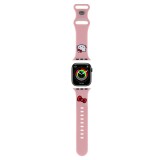 Hello Kitty verstellbares Armband aus Soft-Touch-Silikon mit aufgedrucktem Logo - Rosa - Apple Watch 38/40/41/42 mm
