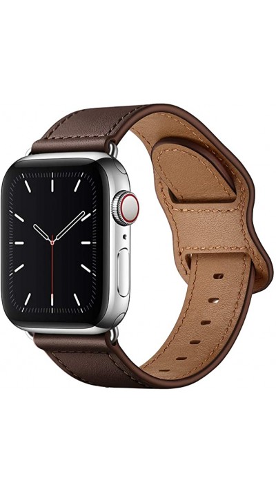 Lederarmband Dunkelbraun - Apple Watch 44/45/46/49 mm