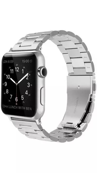 Edelstahl Armband - Zeitlos klassisch und elegant - Silber - Apple Watch 38/40/41/42 mm
