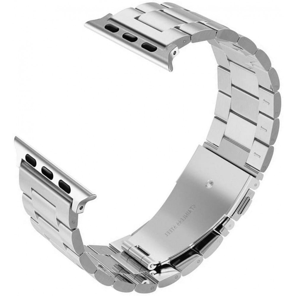 Edelstahl Armband - Zeitlos klassisch und elegant - Silber - Apple Watch 44/45/46/49 mm