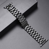 Edles Metallarmband mit integrierter TPU Silikon Schutzhülle für Apple Watch 49mm - Silber