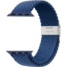 Elastisches Geflochtenes Nylonarmband mit Dehnbaren Riemen für Apple Watch - Blau - Apple Watch 38/40/41/42 mm