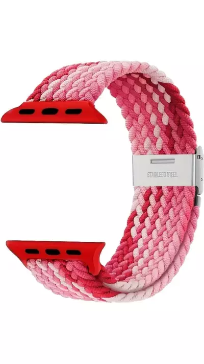 Elastisches Geflochtenes Nylonarmband mit Dehnbaren Riemen f&uuml;r Apple Watch - Multicolor 5 - Apple Watch 38/40/41/42 mm
