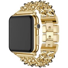 Luxuriöses Edelstahl Armband mit unsichtbarem Verschluss - Gold - Apple Watch 38/40/41/42 mm