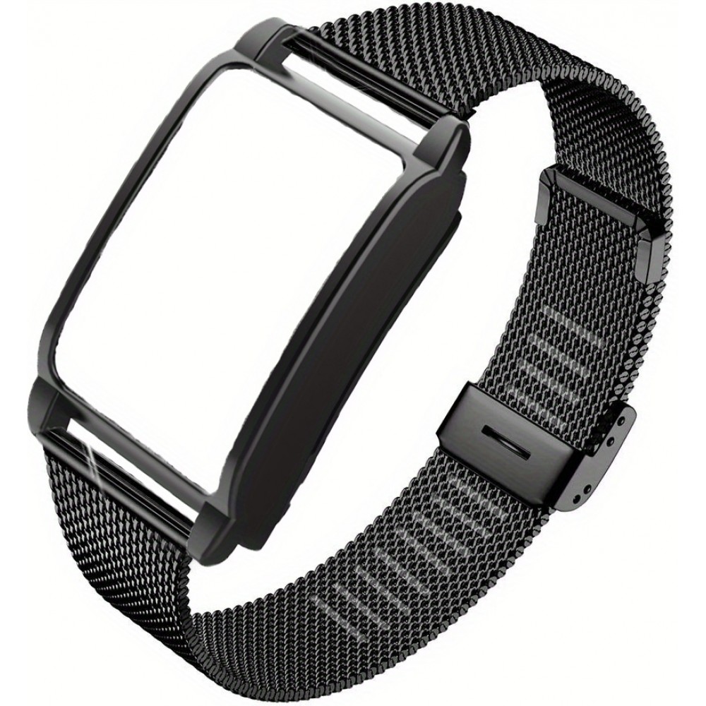 Bracelet milanais élégant en acier inoxydable - Noir - Whoop 4.0
