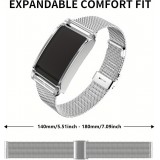 Bracelet milanais élégant en acier inoxydable - Noir - Whoop 4.0