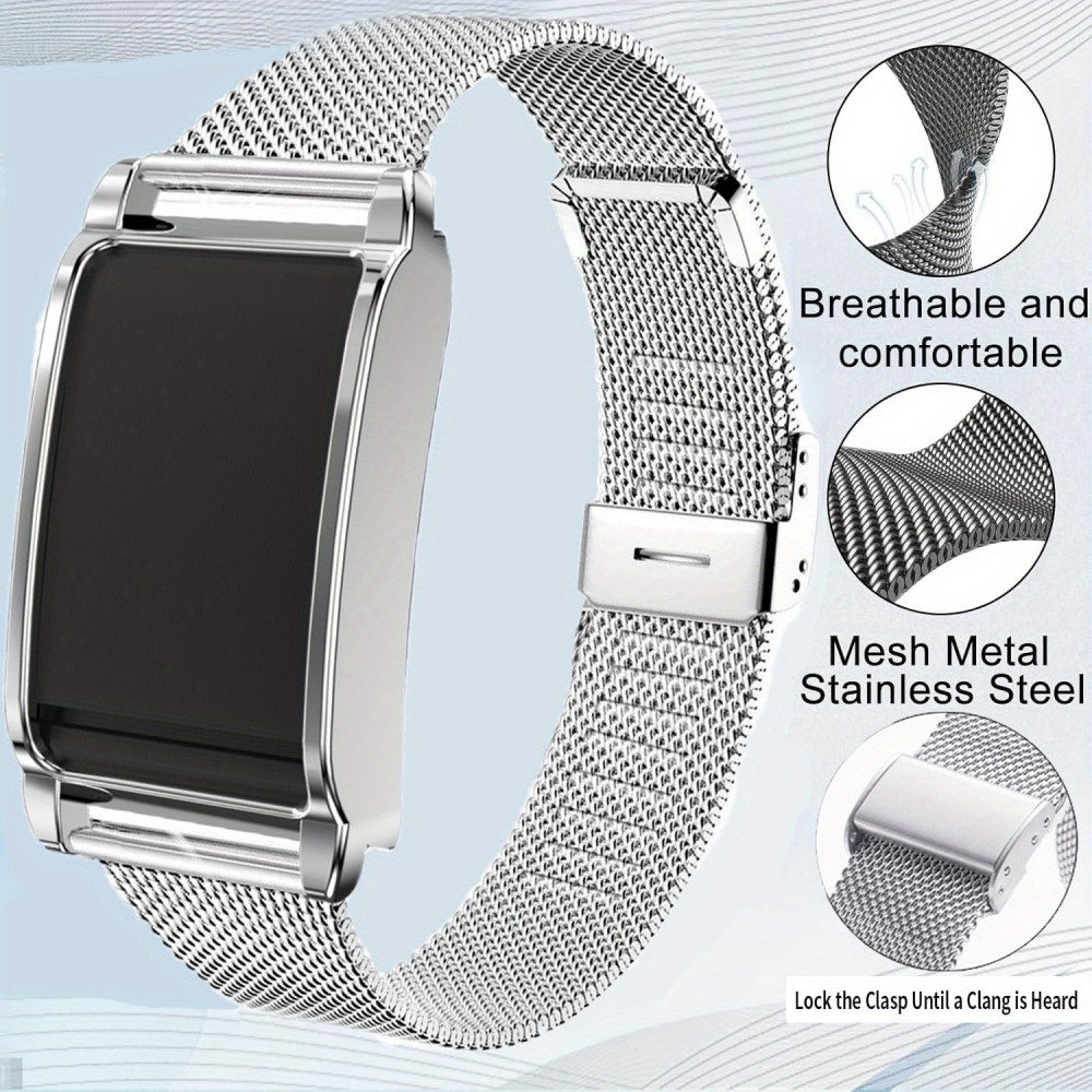 Bracelet milanais élégant en acier inoxydable - Noir - Whoop 4.0