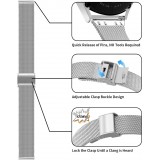 Bracelet milanais élégant en acier inoxydable - Noir - Whoop 4.0