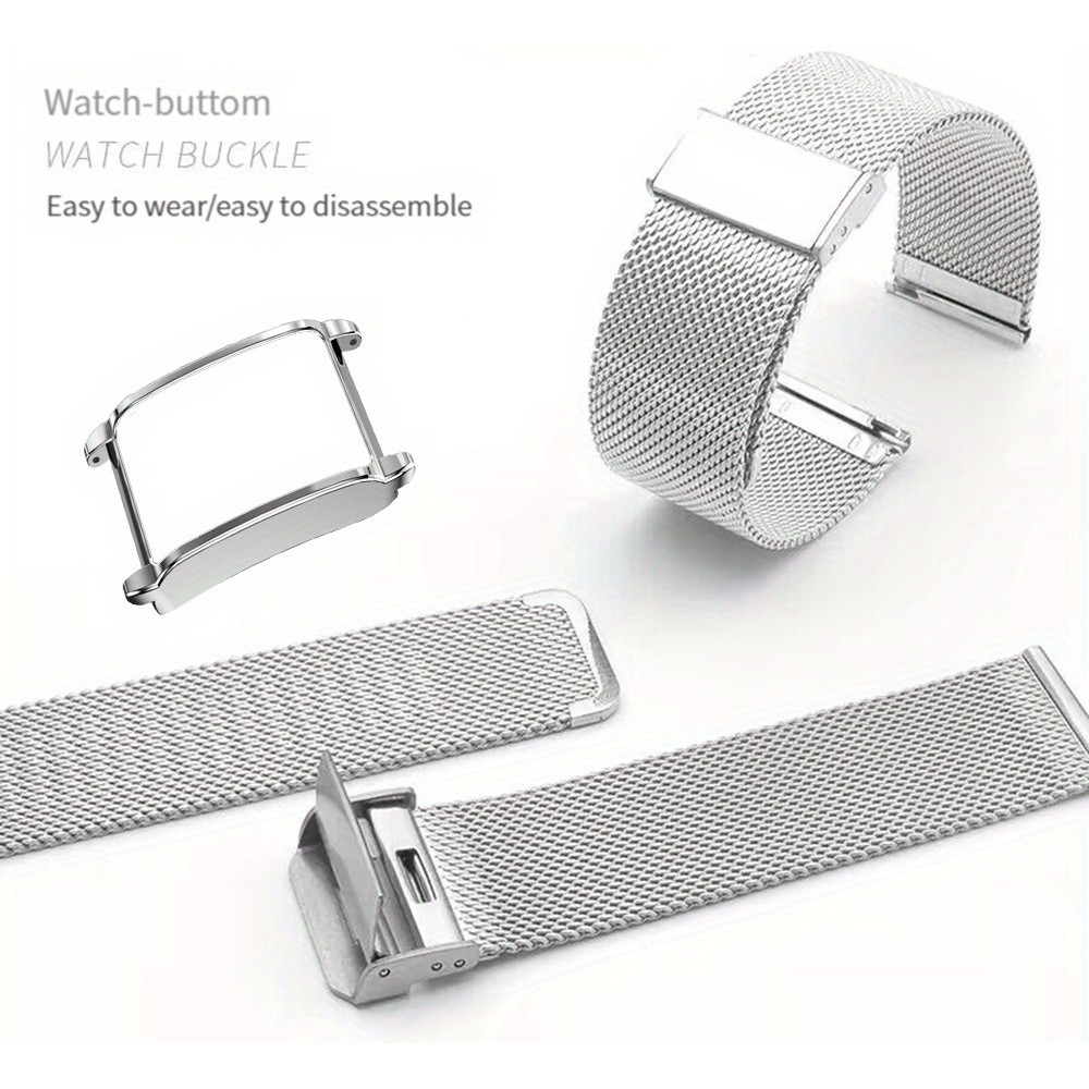 Bracelet milanais élégant en acier inoxydable - Noir - Whoop 4.0