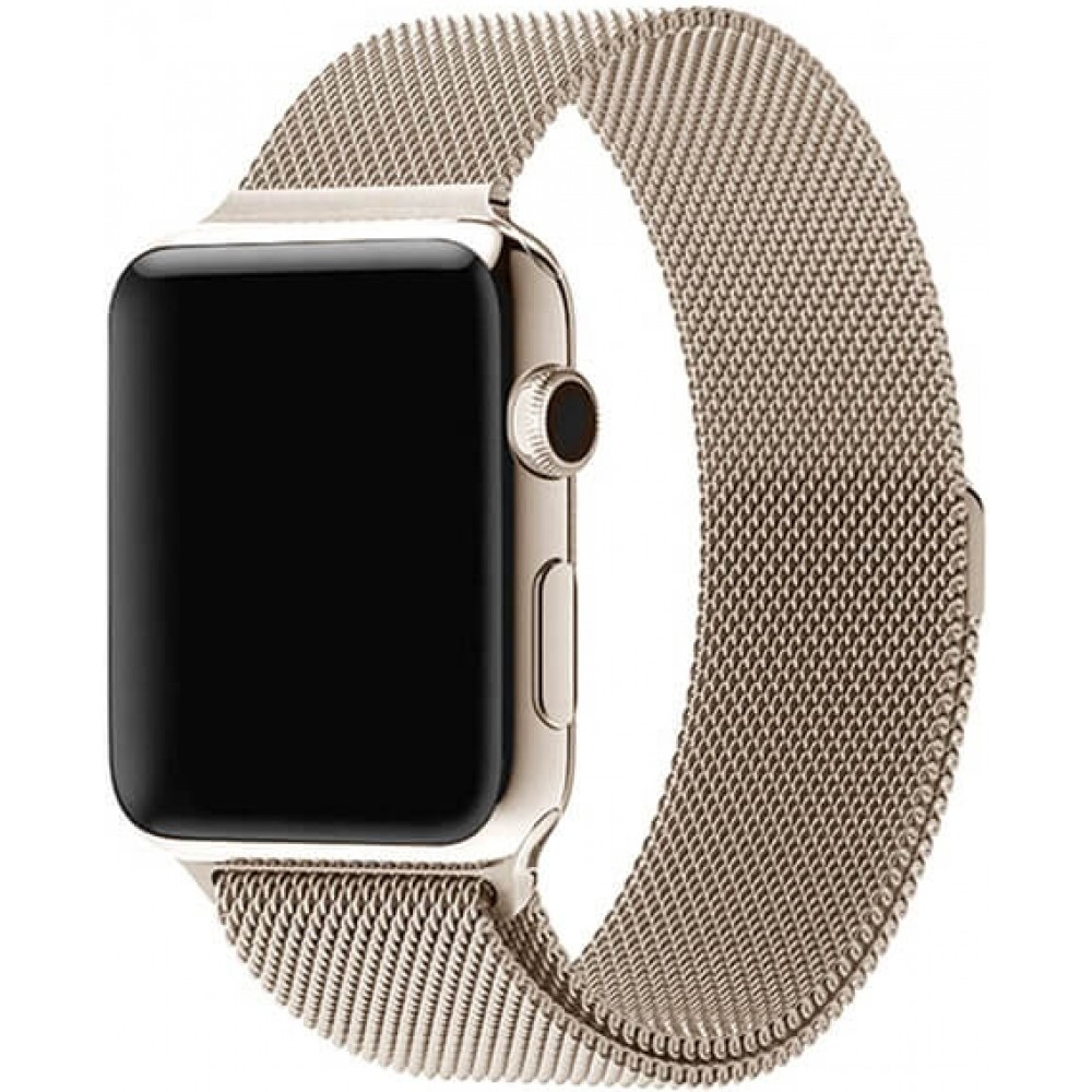 Bracelet milanais en acier or vintage - Apple Watch 38/40/41/42 mm