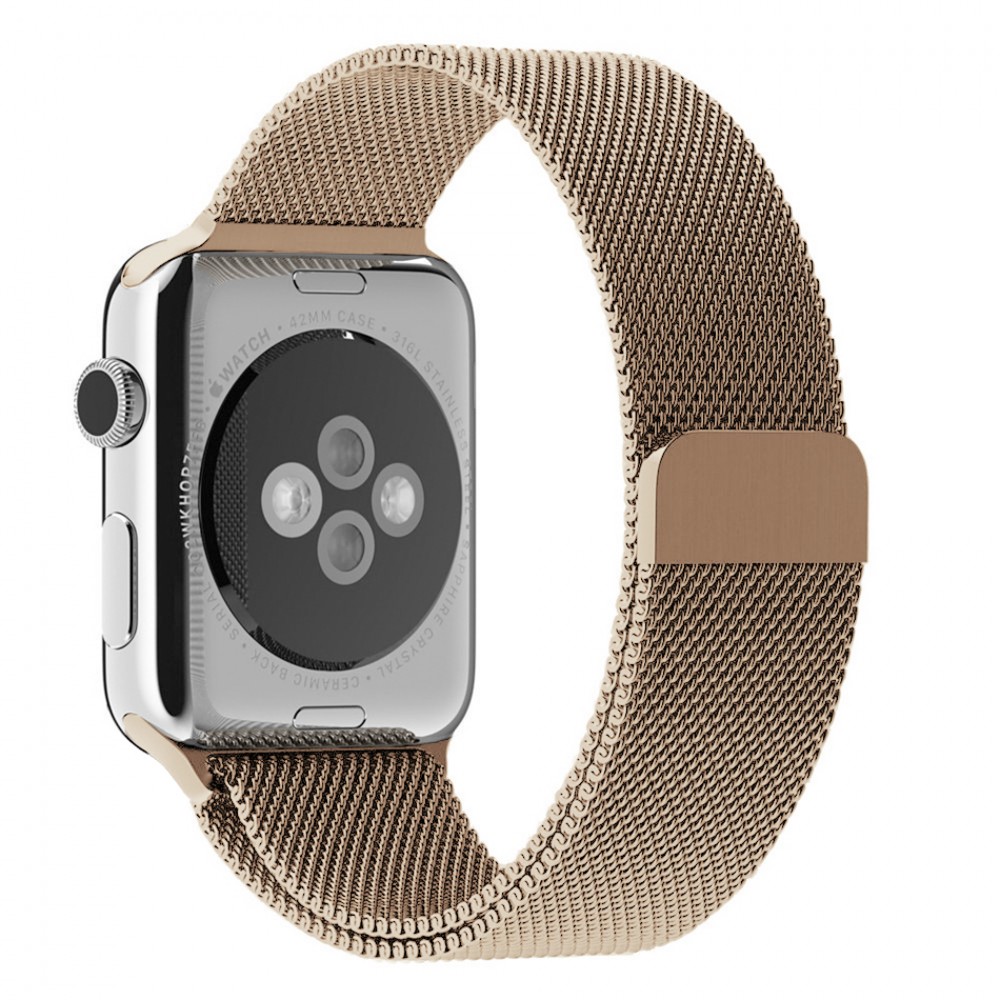 Bracelet milanais en acier or vintage - Apple Watch 38/40/41/42 mm