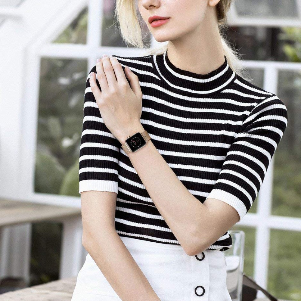 Bracelet milanais en acier or vintage - Apple Watch 38/40/41/42 mm