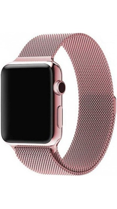 Mailänder Stahlarmband rosa - Apple Watch 44/45/46/49 mm