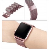 Mailänder Stahlarmband rosa - Apple Watch 44/45/46/49 mm