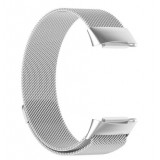 Milanaise-Armband aus Stahl in (Größe L) - Silber - Fitbit Charge 5 / 6
