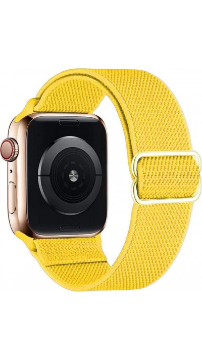 Sportliches elastisches Nylonband, verstellbar, weich, waschbar - Gelb - Apple Watch 44/45/46/49 mm