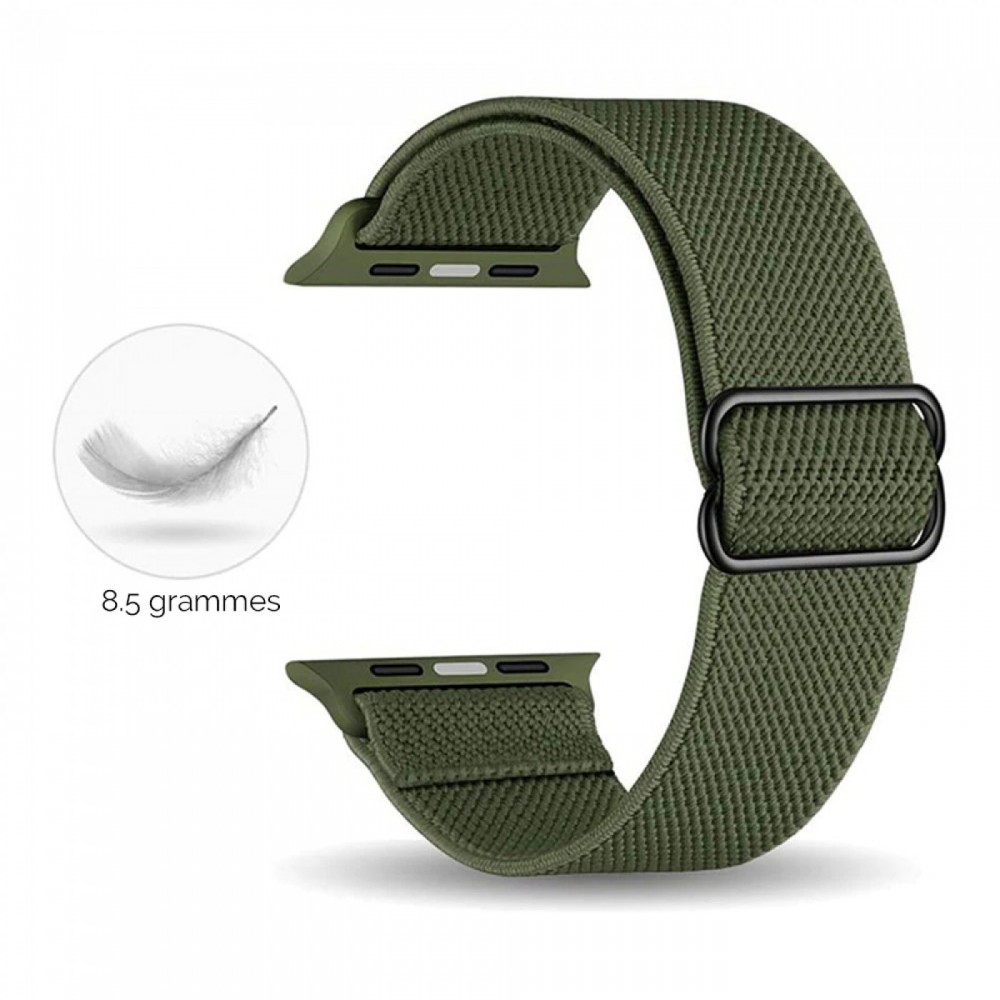 Sportliches elastisches Nylonband, verstellbar, weich, waschbar - Türkis - Apple Watch 38/40/41/42 mm