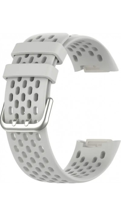 Silikonarmband Fitbit Charge 5 / 6 SPORTY - Universalgrösse - Grau