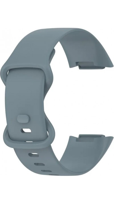 Silikonarmband Fitbit Charge 5 / 6 - Grösse L - Blasses Blau - Fitbit Charge 5 / 6