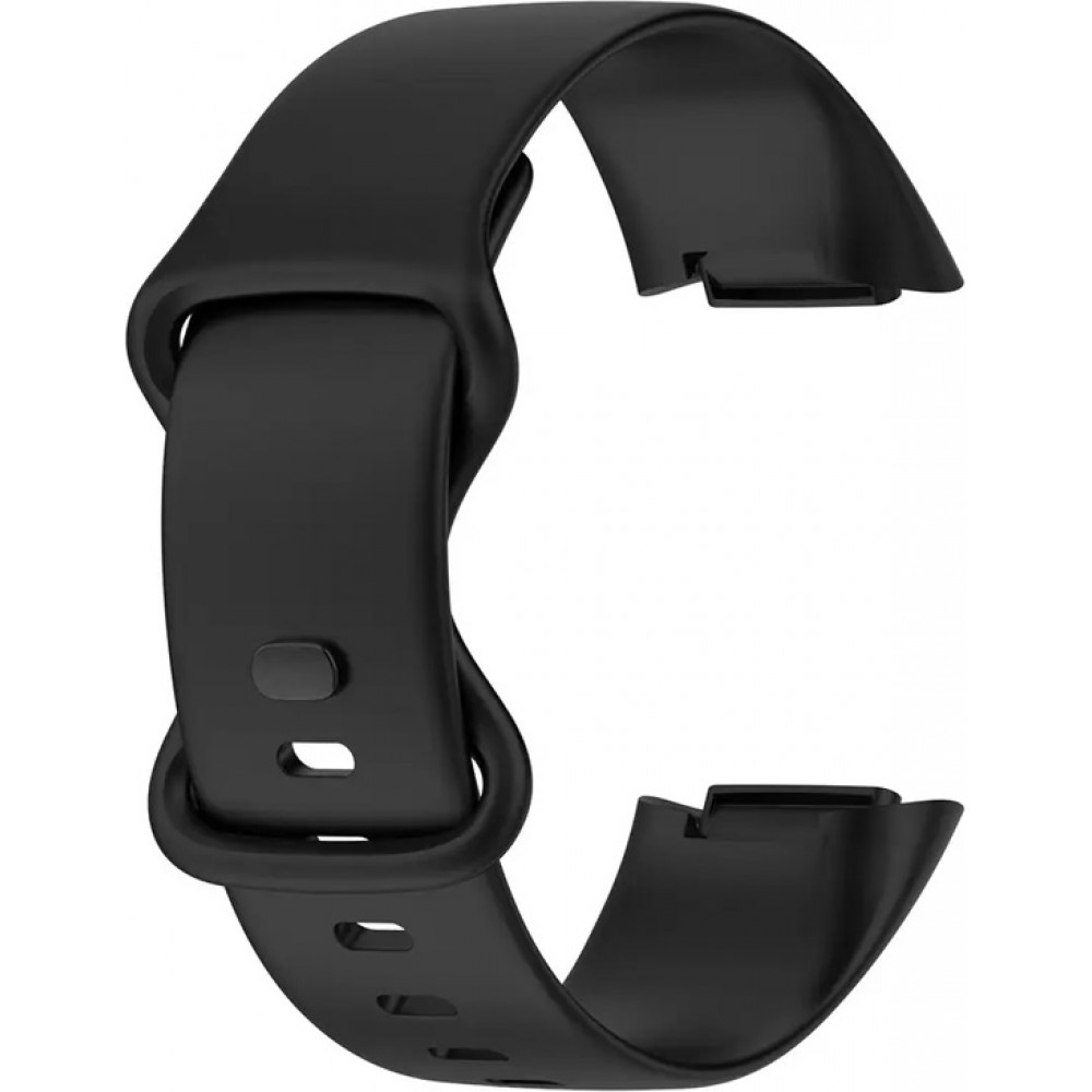 Silikonarmband Fitbit Charge 5 / 6 - Grösse L - Schwarz - Fitbit Charge 5 / 6