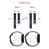 Silikonarmband Fitbit Charge 5 / 6 - Grösse S - Dunkelblau - Fitbit Charge 5 / 6