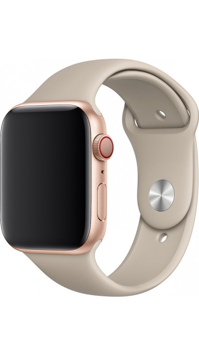 Silikon Sport Armband Beige - Apple Watch 44/45/46/49 mm