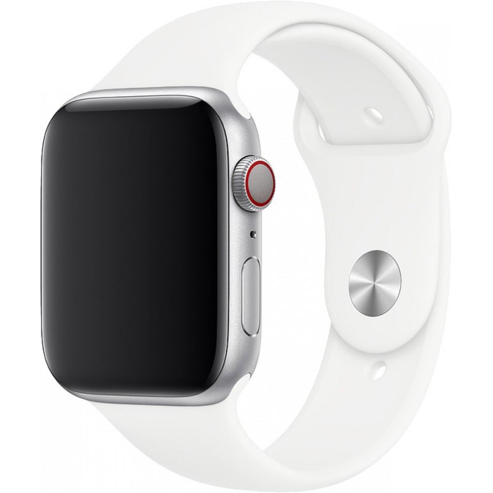 Silikon Sport Armband Weiß- Apple Watch 44/45/46/49 mm