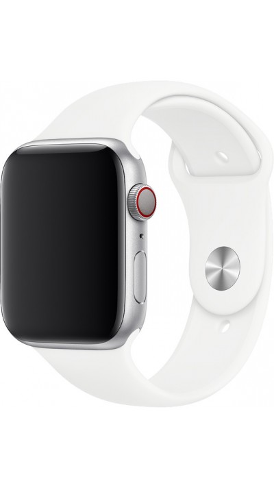 Silikon Sport Armband Weiß- Apple Watch 44/45/46/49 mm
