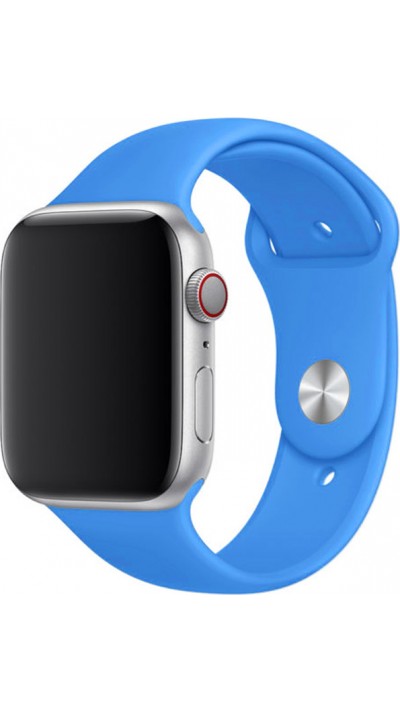 Silikon Sport Armband Elektrisches Blau - Apple Watch 44/45/46/49 mm
