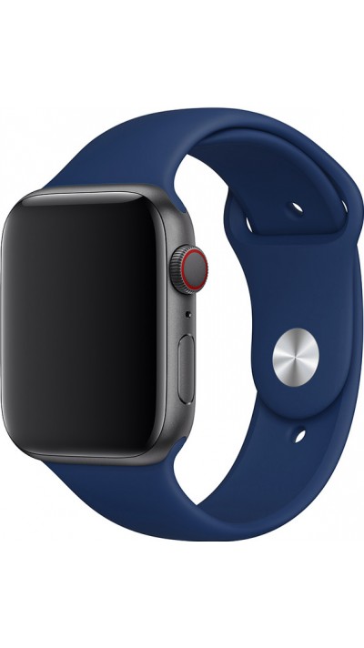 Silikon Sport Armband Dunkelblau - Apple Watch 44/45/46/49 mm