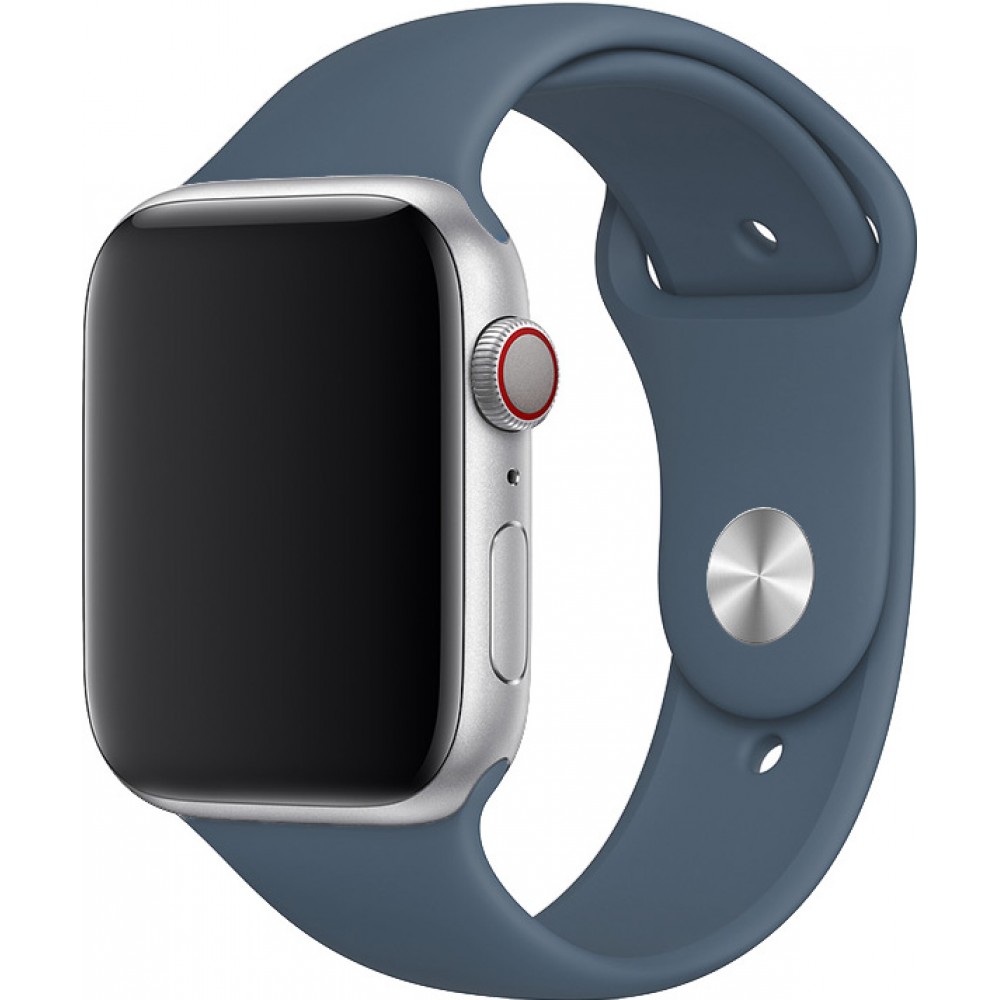 Silikon Sport Armband Blau grau - Apple Watch 38/40/41/42 mm