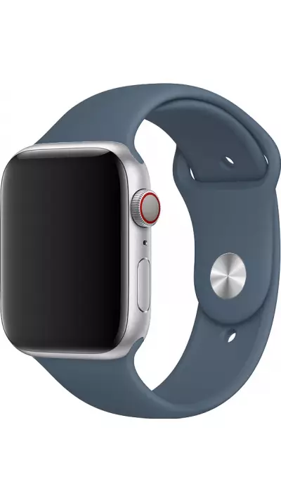 Silikon Sport Armband Blau grau - Apple Watch 38/40/41/42 mm