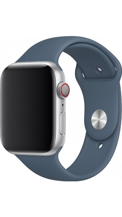 Silikon Sport Armband Blau grau - Apple Watch 44/45/46/49 mm