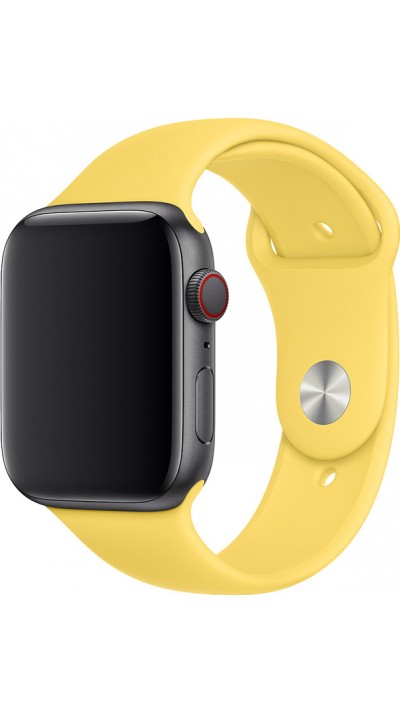 Silikon Sport Armband Gelb - Apple Watch 44/45/46/49 mm