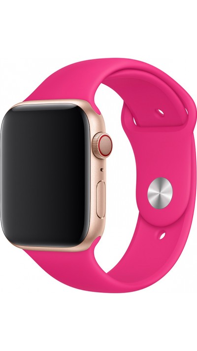 Silikon Sport Armband fushia pink - Apple Watch 42mm / 44mm / 45mm