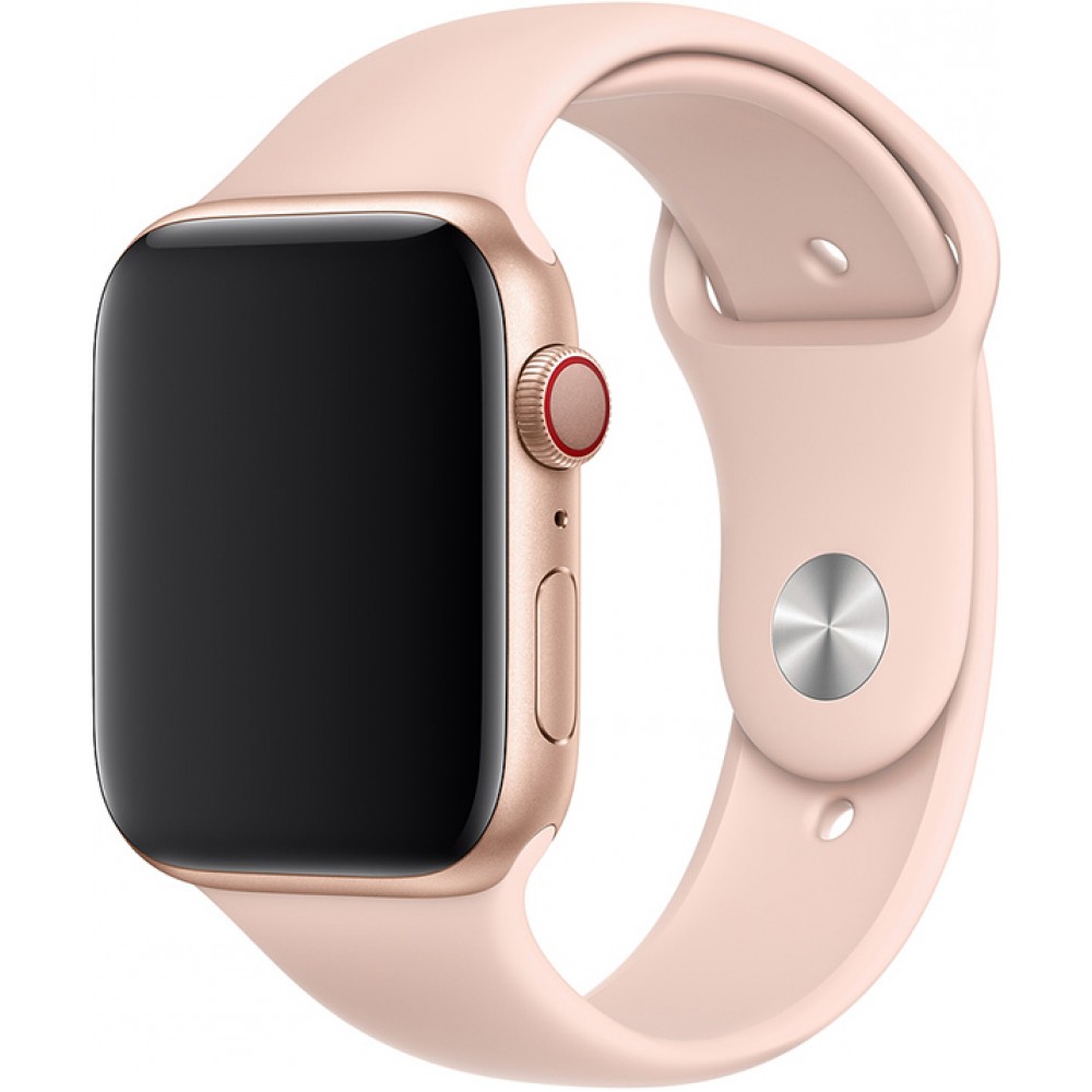 Silikon Sport Armband hellrosa - Apple Watch 44/45/46/49 mm