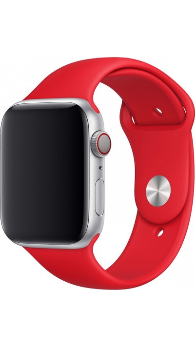 Silikon Sport Armband rotes Feuer - Apple Watch 44/45/46/49 mm