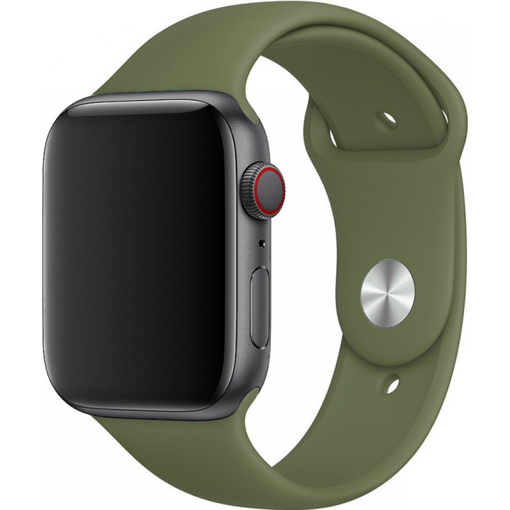 Silikon Sport Armband grünes Khaki - Apple Watch 38/40/41/42 mm