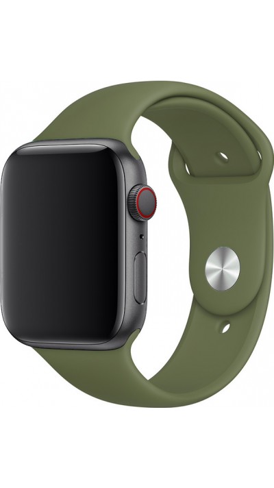 Silikon Sport Armband grünes Khaki - Apple Watch 38mm / 40mm / 41mm