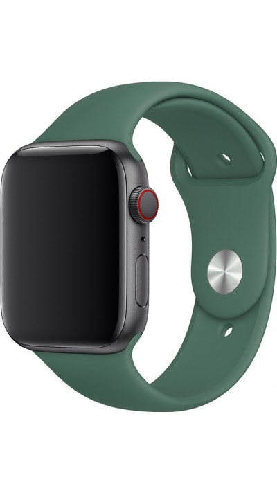Silikon Sport Armband Benzin grün - Apple Watch 44/45/46/49 mm