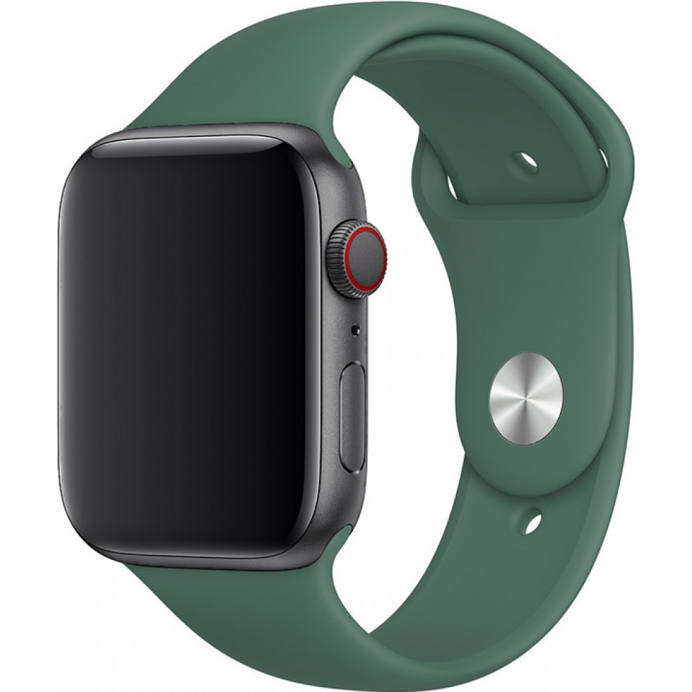 Silikon Sport Armband Benzin grün - Apple Watch 38/40/41/42 mm