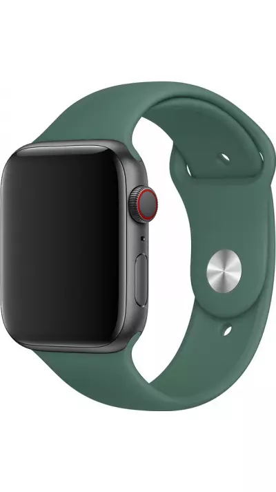Silikon Sport Armband Benzin grün - Apple Watch 38/40/41/42 mm