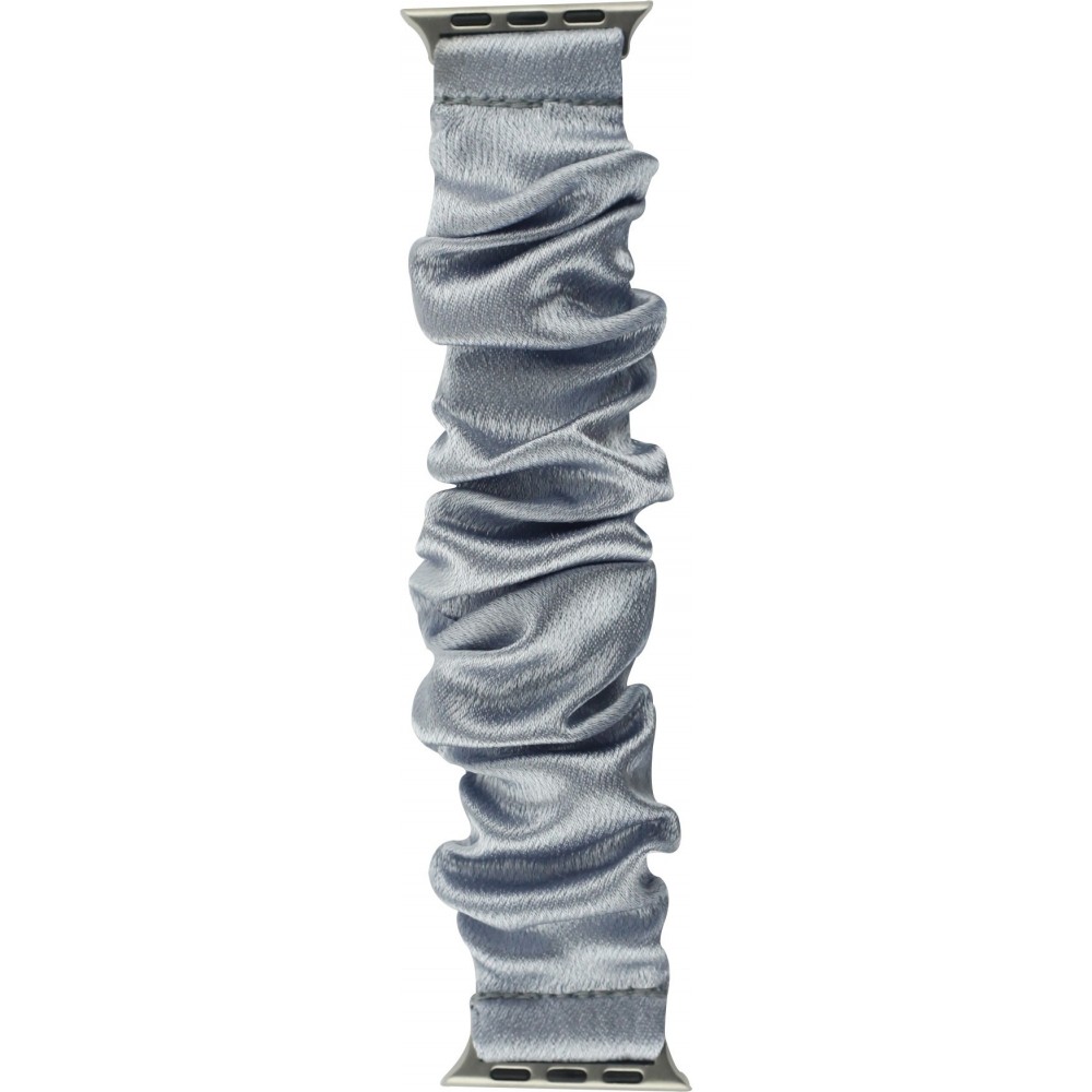 Scrunchie Stoffarmband silber - Apple Watch 38/40/41/42 mm