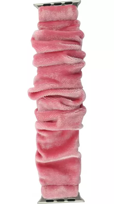 Scrunchie Stoffarmband rosa - Apple Watch 38/40/41/42 mm