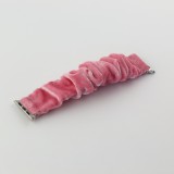 Scrunchie Stoffarmband rosa - Apple Watch 38/40/41/42 mm