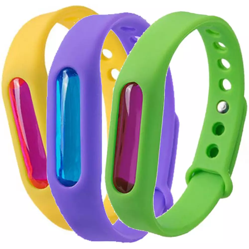 Universal Silikonarmband wasserabweisend mit anti-Mücken Gel - Zufällige Farbe